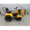 Micro tractor T12 4x4 articulado con rotovator y ruedas metalicas