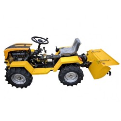 Mini tractor T20 4x4 articulado + rotavator + cultivador de regalo.
