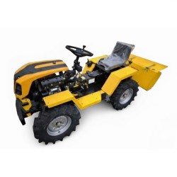 Mini tractor T20 4x4 articulado + rotavator + cultivador de regalo.